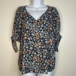 Floral Print Lauren Conrad Top